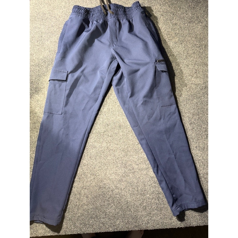 Leg3nd Discovery Mens Cargo Jogger Pants Navy Blue Elastic Waist Stretch Size M